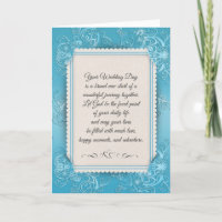 Aqua Damask Wedding