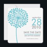 Aqua Dandelion Spara datum meddelande<br><div class="desc">Art by Cocoa Studio</div>