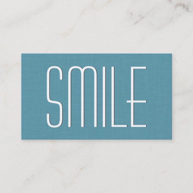 Aqua DENTIST Simple Stil V63C Visitkort (Framsida)