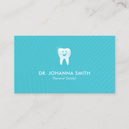 Aqua Dentist Smiling Tooth Dental Möte Tidsbeställning Kort