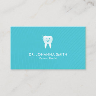 Aqua Dentist Smiling Tooth Dental Möte Tidsbeställning Kort