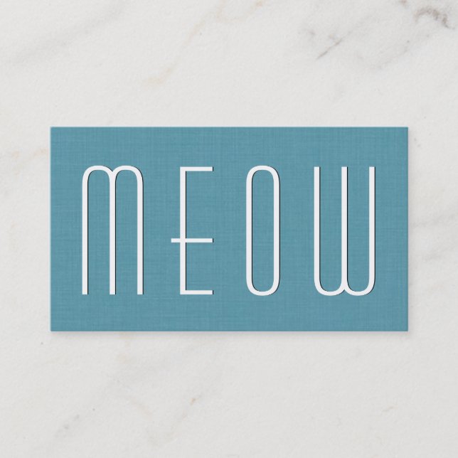 Aqua DJUROMSORGARE Business Simple Stil V63F Visitkort (Framsida)