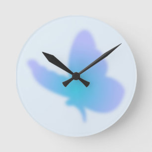 Aqua Dream Butterfly Rund Klocka