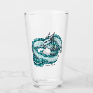 Aqua Drqagon: Birthstone Pearl i juni Glaskopp