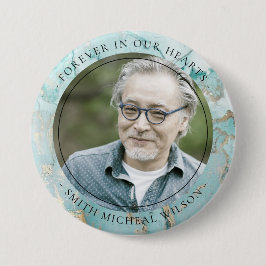AQUA DUSKY BLUE GULD AGATE SYMPATHY MEMORIAL FOTO KNAPP