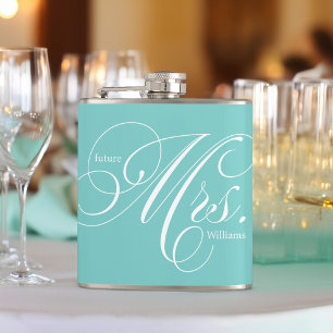 Aqua Elegant Script Future Mrs. Fickplunta