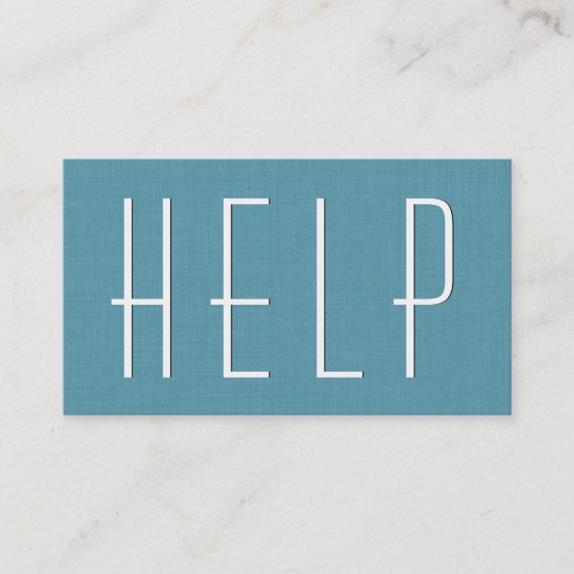 Aqua ERRAND RUNNING Simple Stil V63G Visitkort (Framsida)