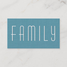 Aqua FAMILY COUNSELOR Simple Stil V39 Visitkort