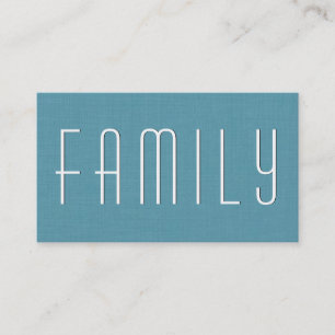 Aqua FAMILY COUNSELOR Simple Stil V39 Visitkort