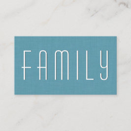 Aqua FAMILY COUNSELOR Simple Stil V39 Visitkort