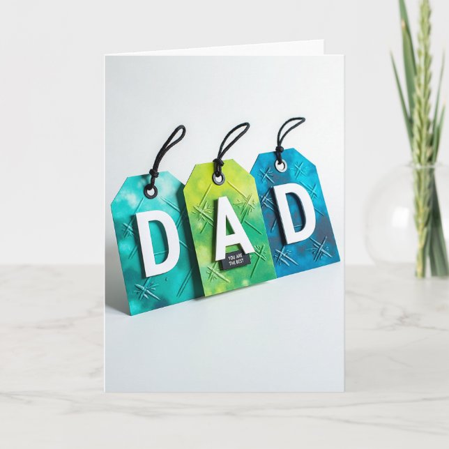 Aqua Fars Dag Skräddarsydd Kort (Framsida)