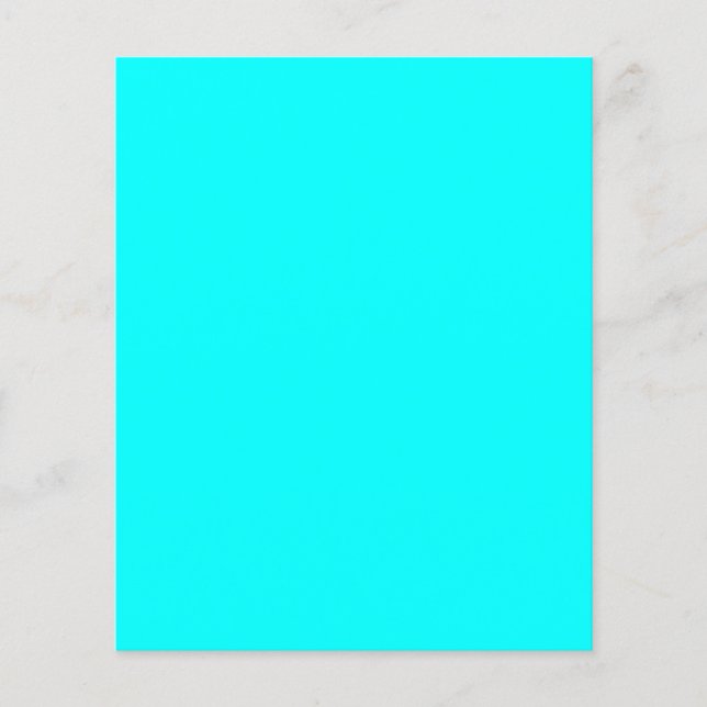 Aqua (fast färg) flygblad (Framsidan)