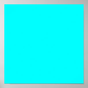 Aqua (fast färg) poster
