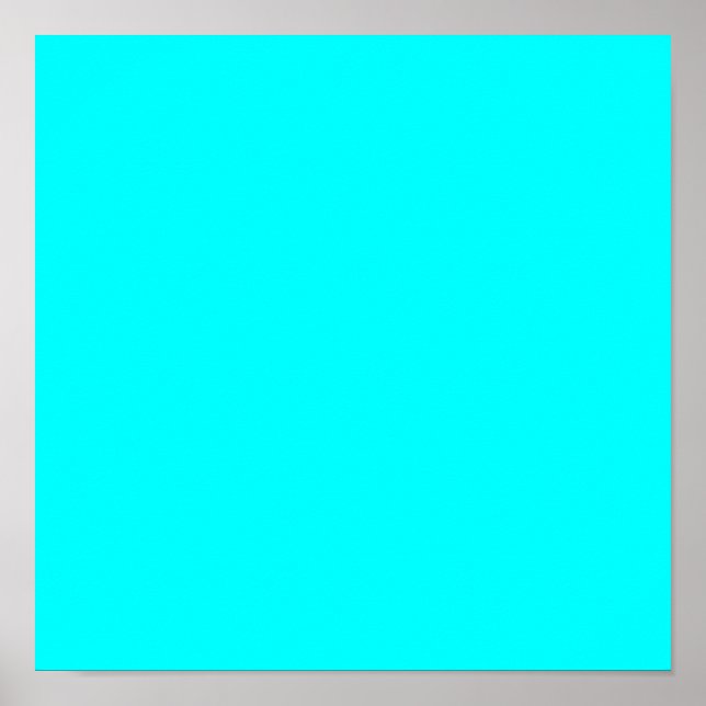 Aqua (fast färg) poster (Framsidan)