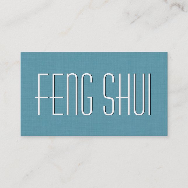 Aqua FENG SHUI Simple Stil V53K Visitkort (Framsida)