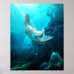 Aqua Fiona Sjöjungfru Poster