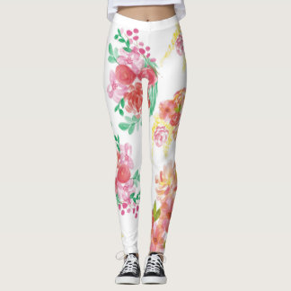 Aqua fleur leggings
