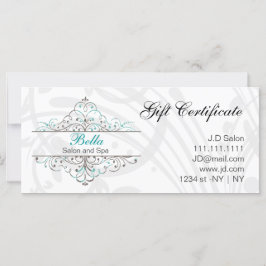 Aqua Flourish Personlig Business Stationery