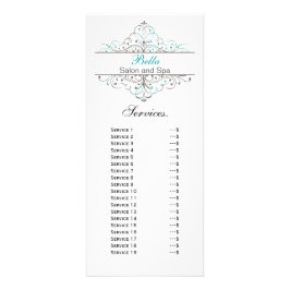 Aqua Flourish Personlig Business Stationery Reklamkort