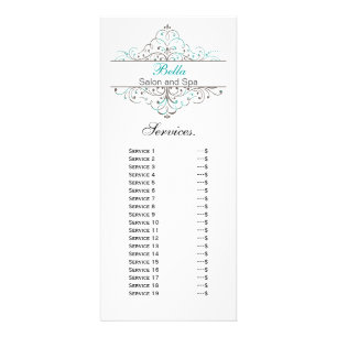 Aqua Flourish Personlig Business Stationery Reklamkort