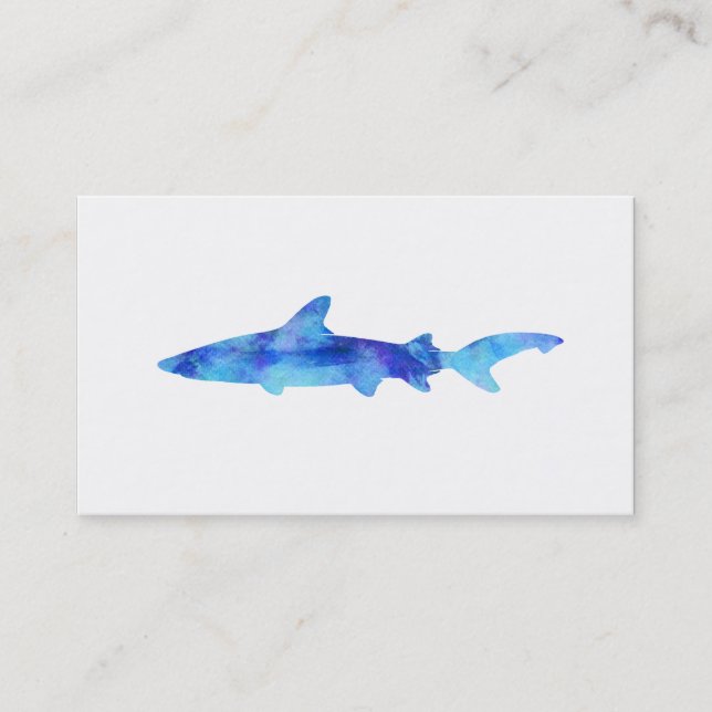 Aqua för blått för kricka för färg för visitkort (Framsida)