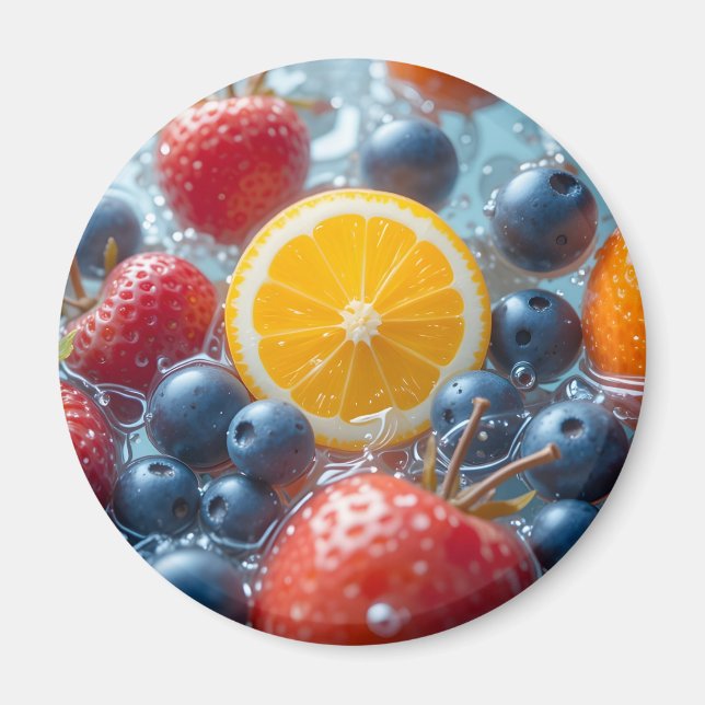 Aqua Fruktmix Magnet (Framsidan)