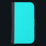 Aqua Galaxy S4 Plånbok<br><div class="desc">Aqua. Solid Färg Tone. HEX-KOD #00FFFF,  R:0,  G:255,  B:255 som en gåva. Söt Souvenir eller Kreativ närvarande. 🎁 👍 😍 😊 ✨</div>