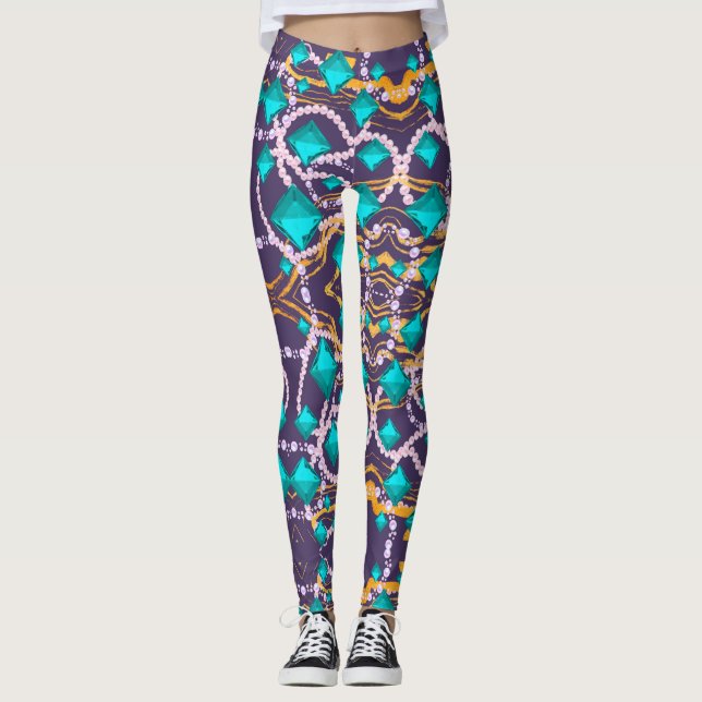 AQUA GEMS LEGGINGS (Framsida)