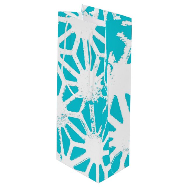 Aqua geometric mönster (Framsidan Vinklad)