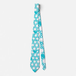 Aqua geometric mönster slips