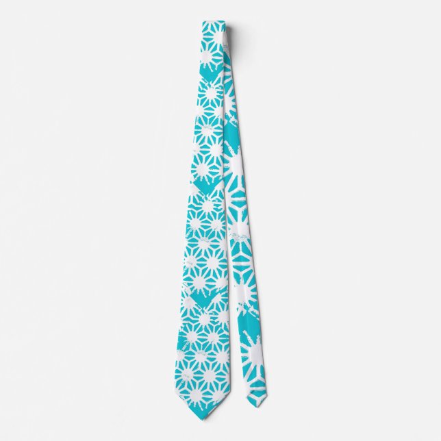 Aqua geometric mönster slips (Framsida)
