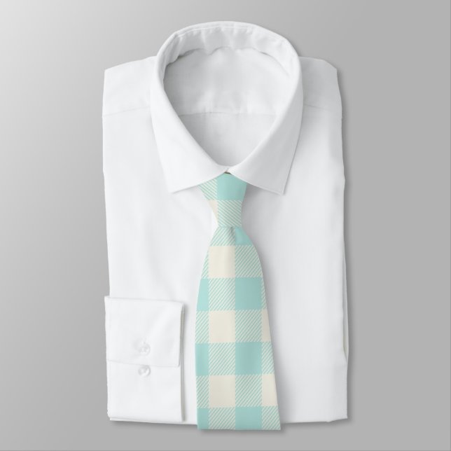 Aqua Gingham Check Play Slips (Bunden)