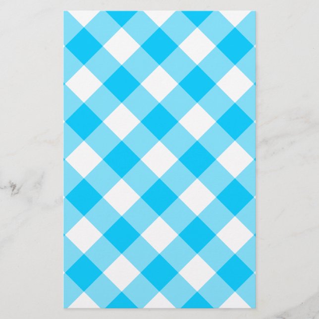 Aqua Gingham Mönster (Framsida)