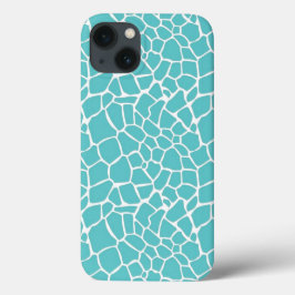 Aqua Giraffe-utskrift