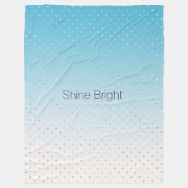 Aqua Glam Dots Ombre              Fleecefilt