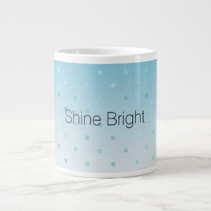 Aqua Glam Dots Ombre Jumbo Mugg