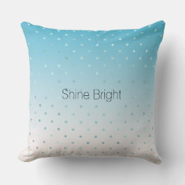 Aqua Glam Dots Ombre  Kudde