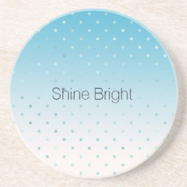 Aqua Glam Dots Ombre Underlägg