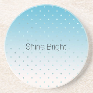 Aqua Glam Dots Ombre Underlägg