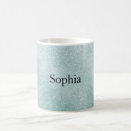Aqua Glitter Ombre Jul Kaffemugg