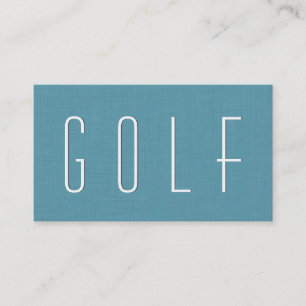 Aqua GOLF THEME Simple Stil V70 Visitkort