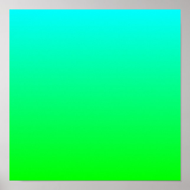 Aqua Gradienttryck Poster (Framsidan)