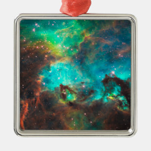 Aqua Green Stjärnhop Celestial Julgransprydnad Metall