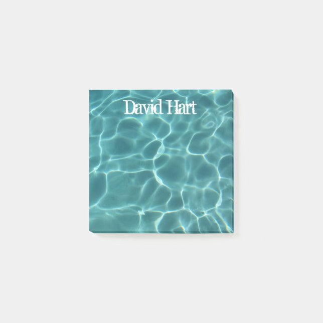 Aqua Green Swimming Pool Post-it Block (Framsida)