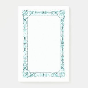 Aqua Grönt Finare Ram Post-it Block