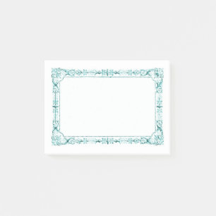 Aqua Grönt Finare Ram Post-it Block
