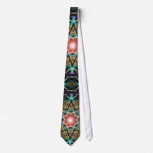 Aqua Guld Fractal Starlight Tie Slips