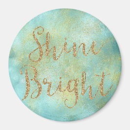 Aqua Guld Gnistra Glitter Shine Bright Magnet