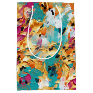 Aqua Guld Rosa Leopard Paint