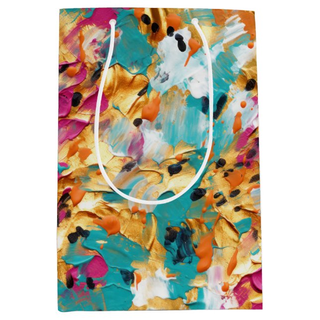 Aqua Guld Rosa Leopard Paint (Framsidan)